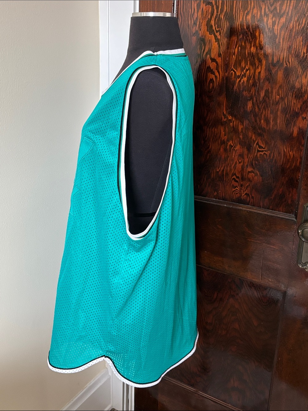 IVY PARK Teal Athletic Mesh Tank with Contrast Trim Sporty Jersey Workout - Picture 2 of 9